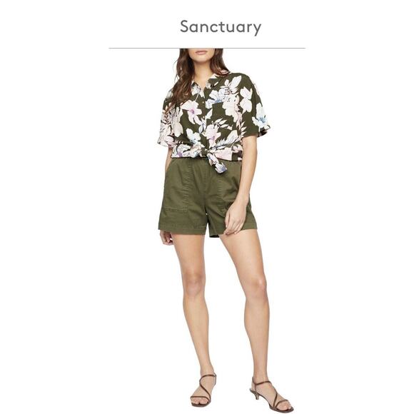 Sanctuary Resort Shirt, Tropic Punch, Size Small NWT Nordstrom Short Sleeves - Picture 5 of 8